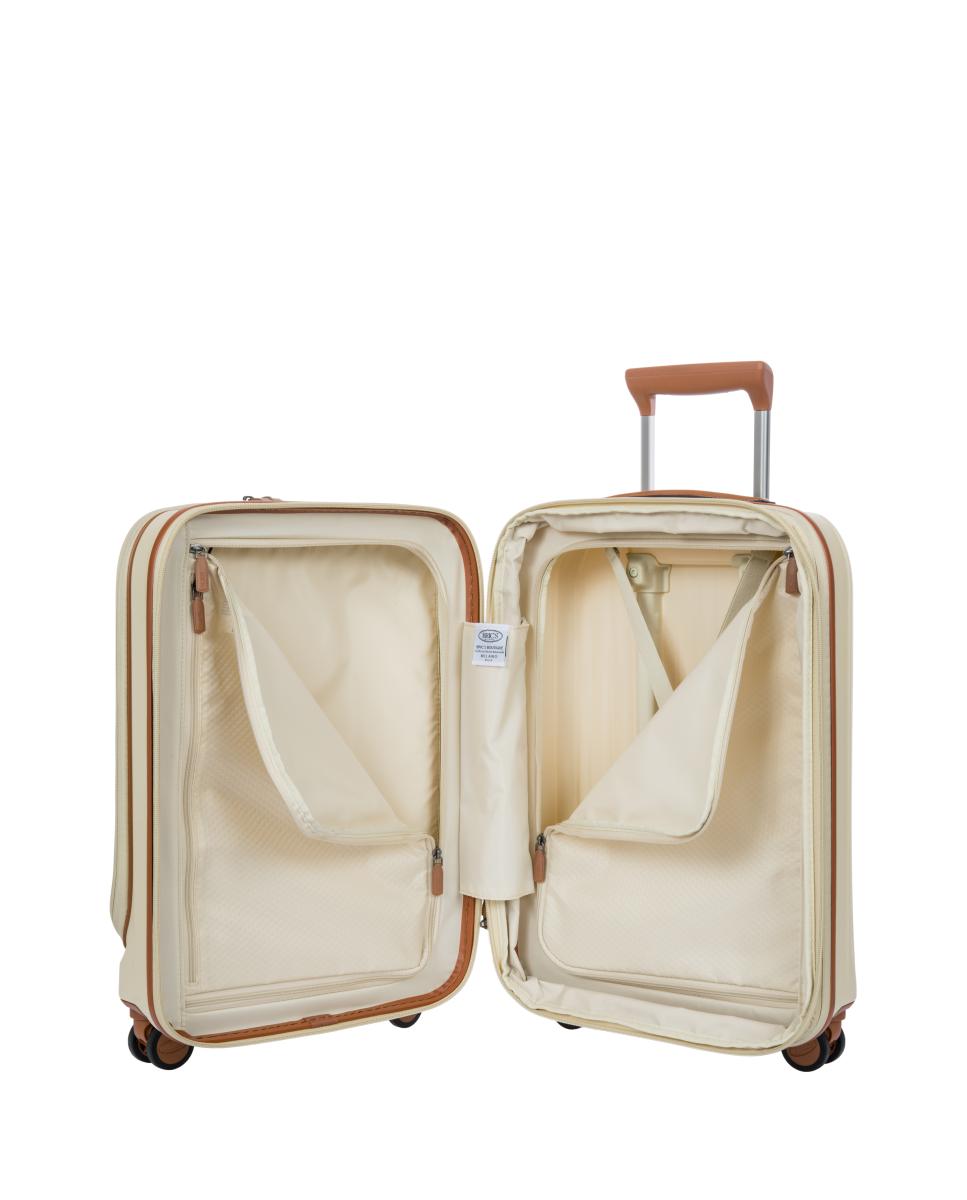 Trolley de Cabine Rígido Ultraligeiro com Bolso à Frente e Expansível - 44 L Natural-5