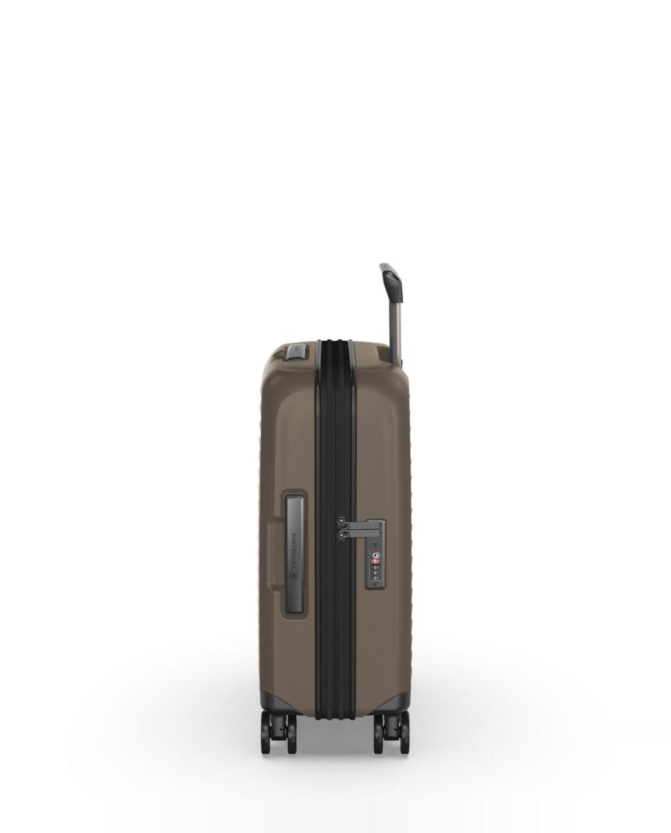 Trolley de Cabine Rígido de Policarbonato com Secção Expansível Castanho-7