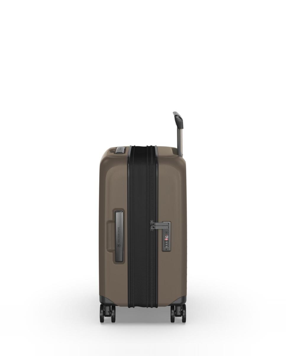 Trolley de Cabine Rígido de Policarbonato com Secção Expansível Castanho-8