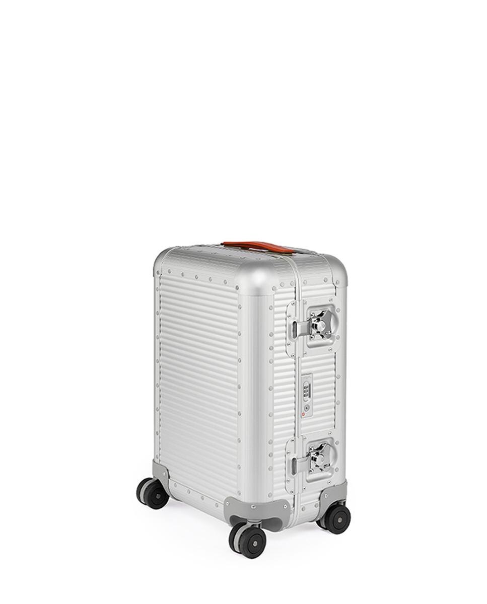 Imagen 0 de Maleta de cabina spinner 53 cm aluminio Plata