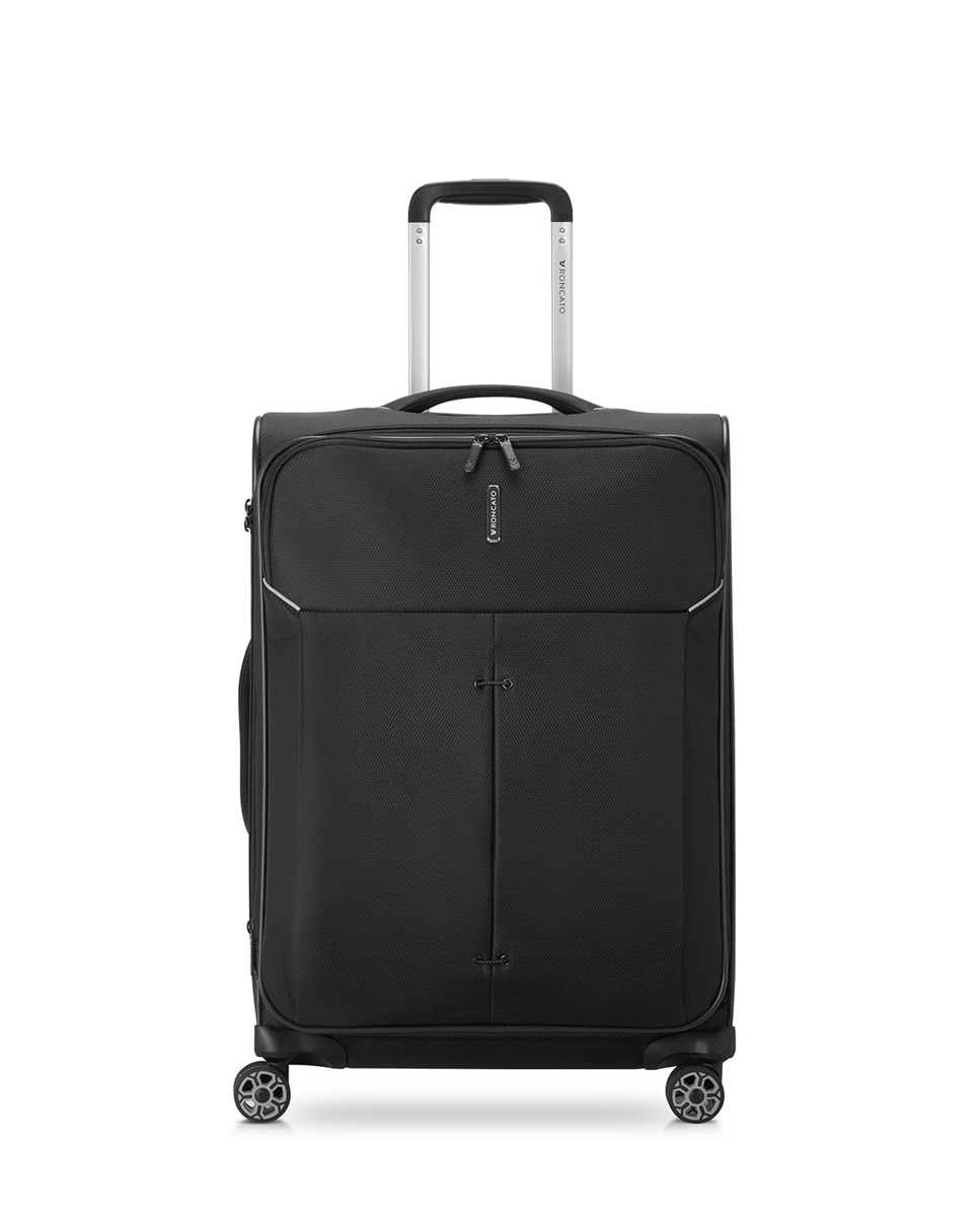 Roncato - Maleta mediana Ironik 2.0 blanda expandible con capacidad hasta 71 L.