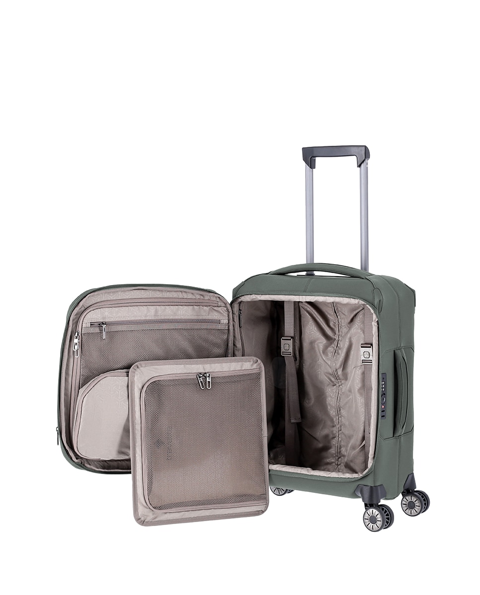 Trolley de Cabine em Nylon com Fibra de Vidro Verde-4