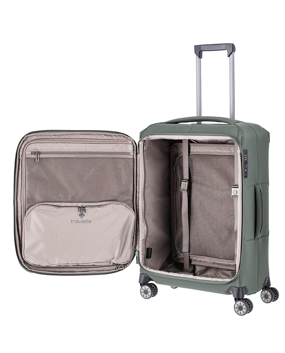 Trolley Médio de Nylon com Fibra de Vidro Preto-3