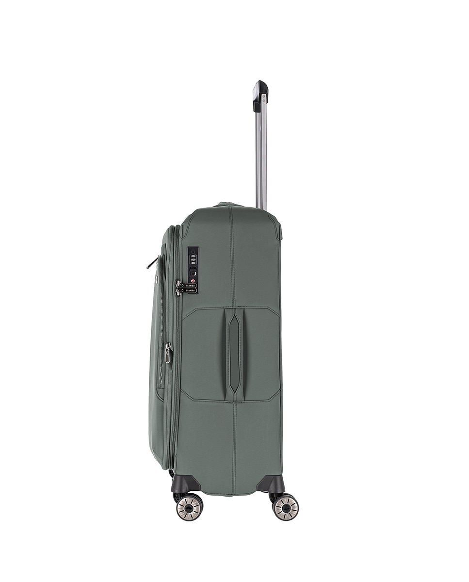 Trolley Médio de Nylon com Fibra de Vidro Preto-5