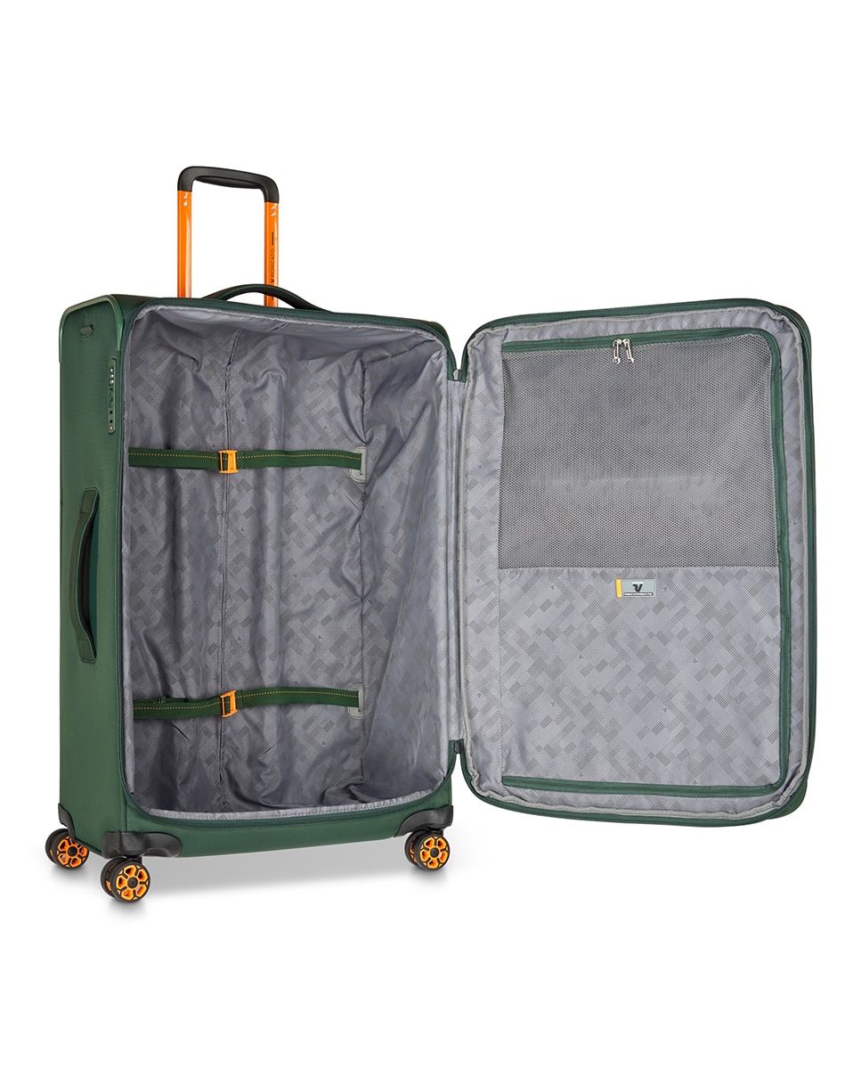 Trolley Grande em Nylon/Poliéster Verde-3