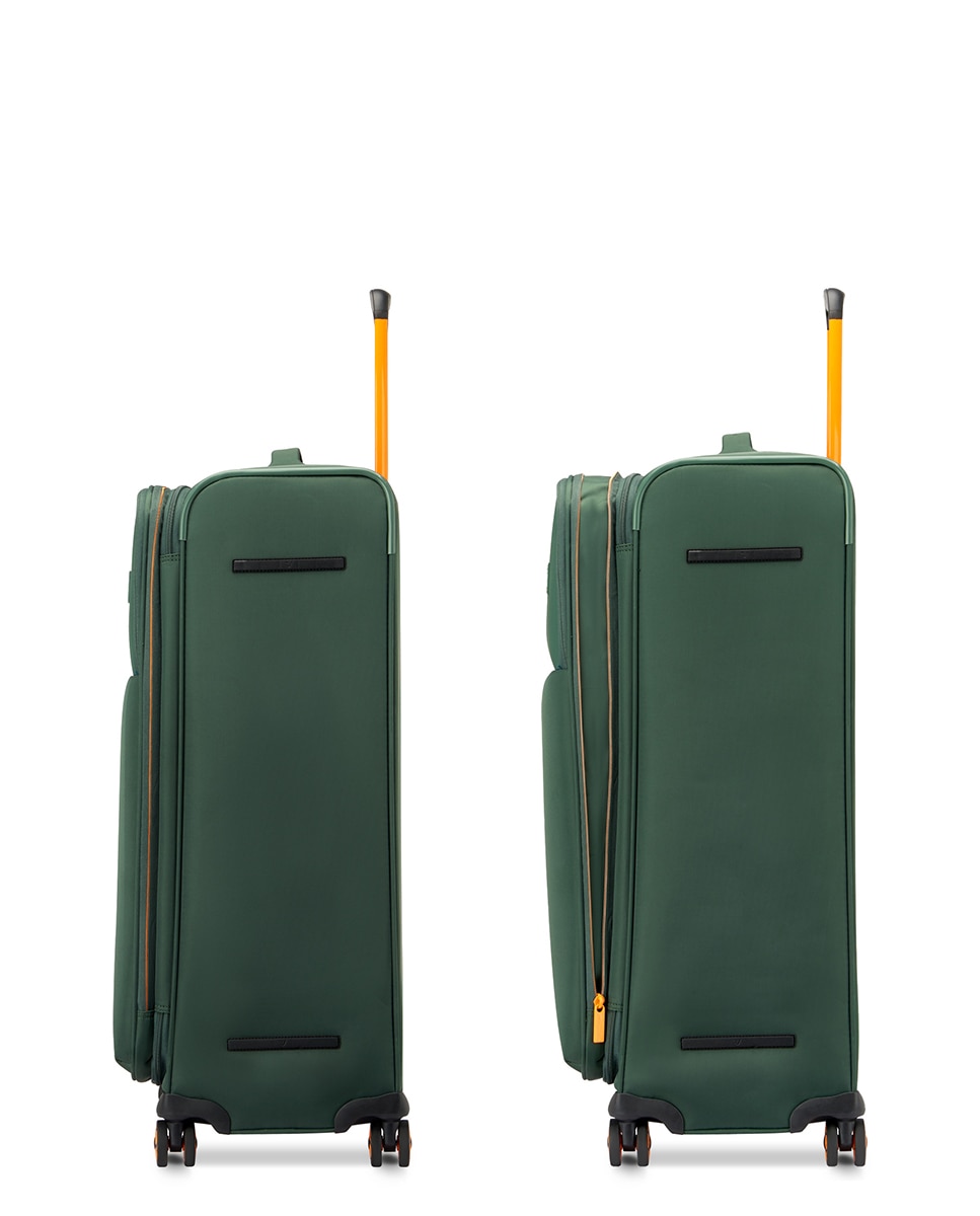 Trolley Grande em Nylon/Poliéster Verde-5