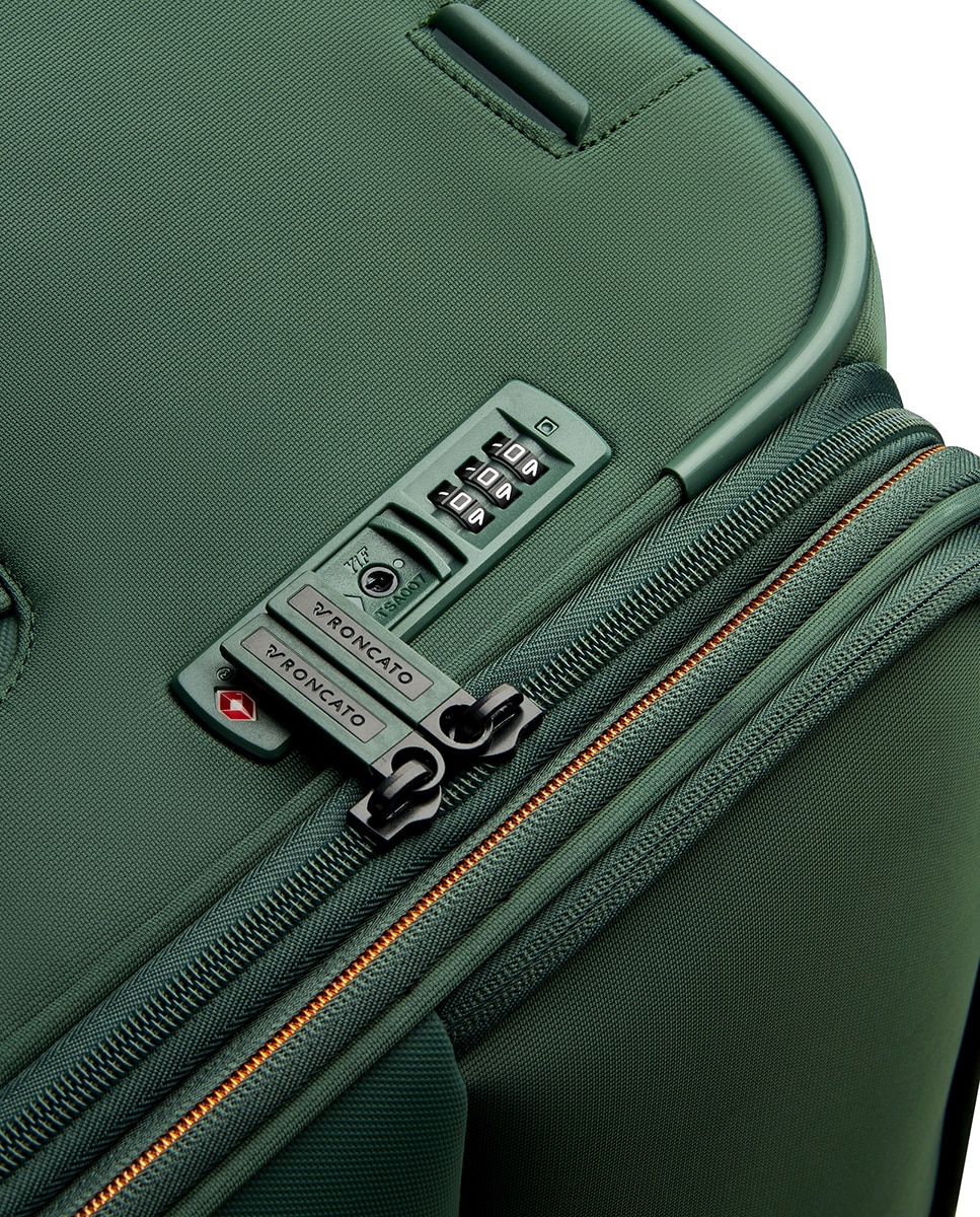 Trolley Grande em Nylon/Poliéster Verde-8