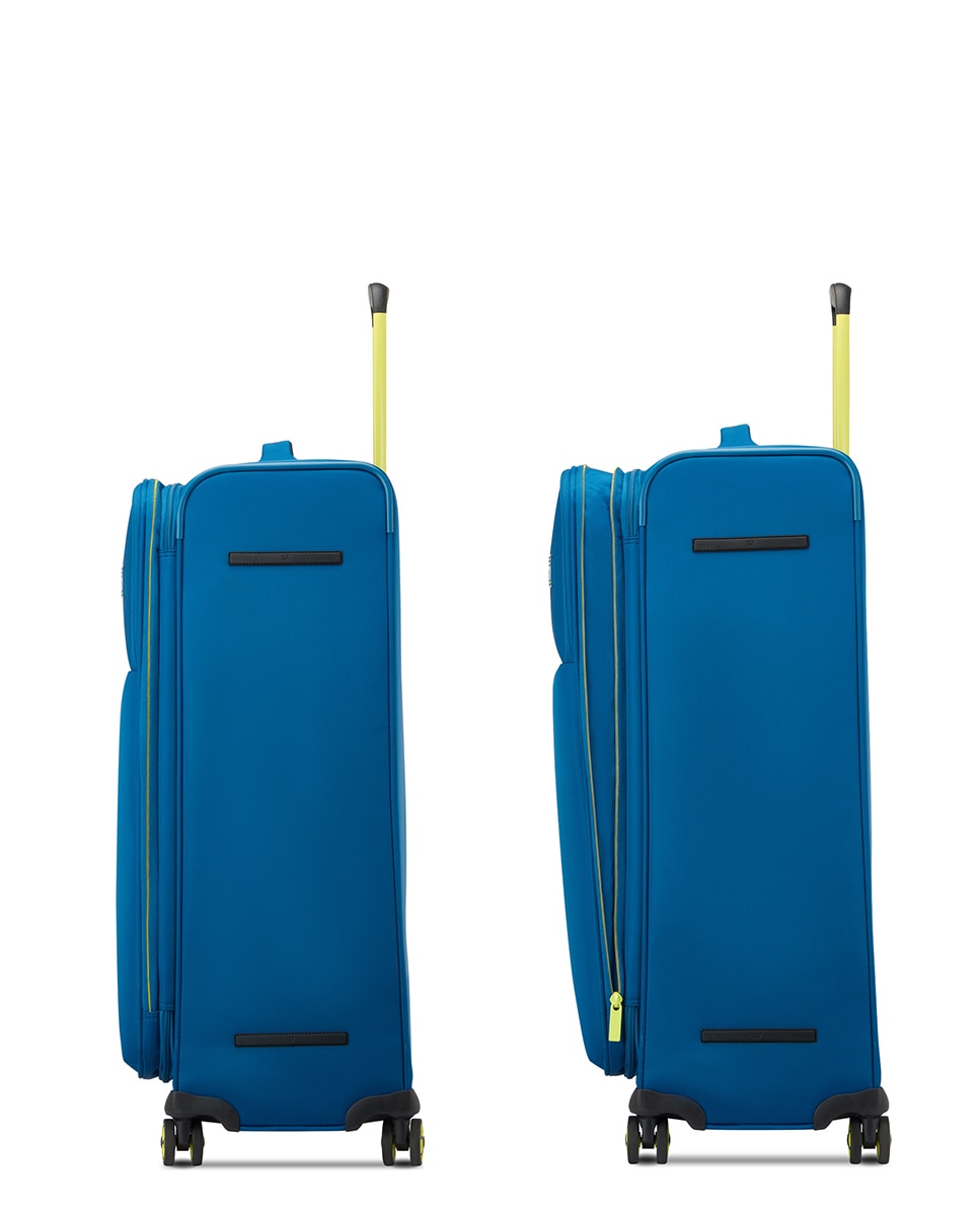 Trolley Grande em Nylon/Poliéster Azul-5