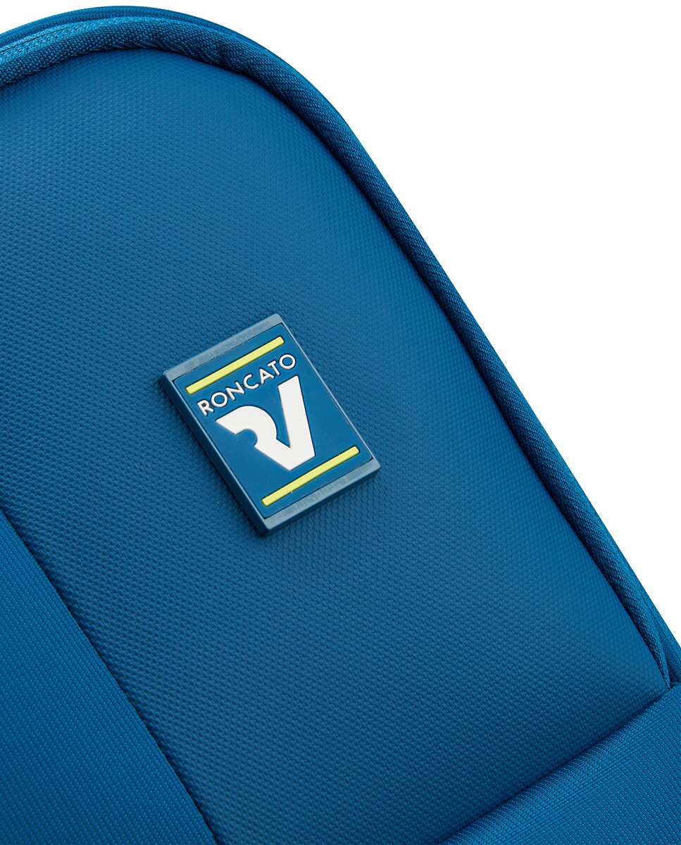 Trolley Grande em Nylon/Poliéster Azul-6