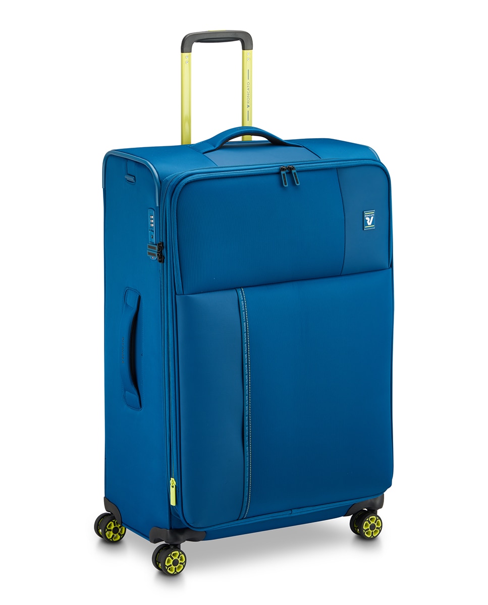 Trolley Grande em Nylon/Poliéster Azul-9