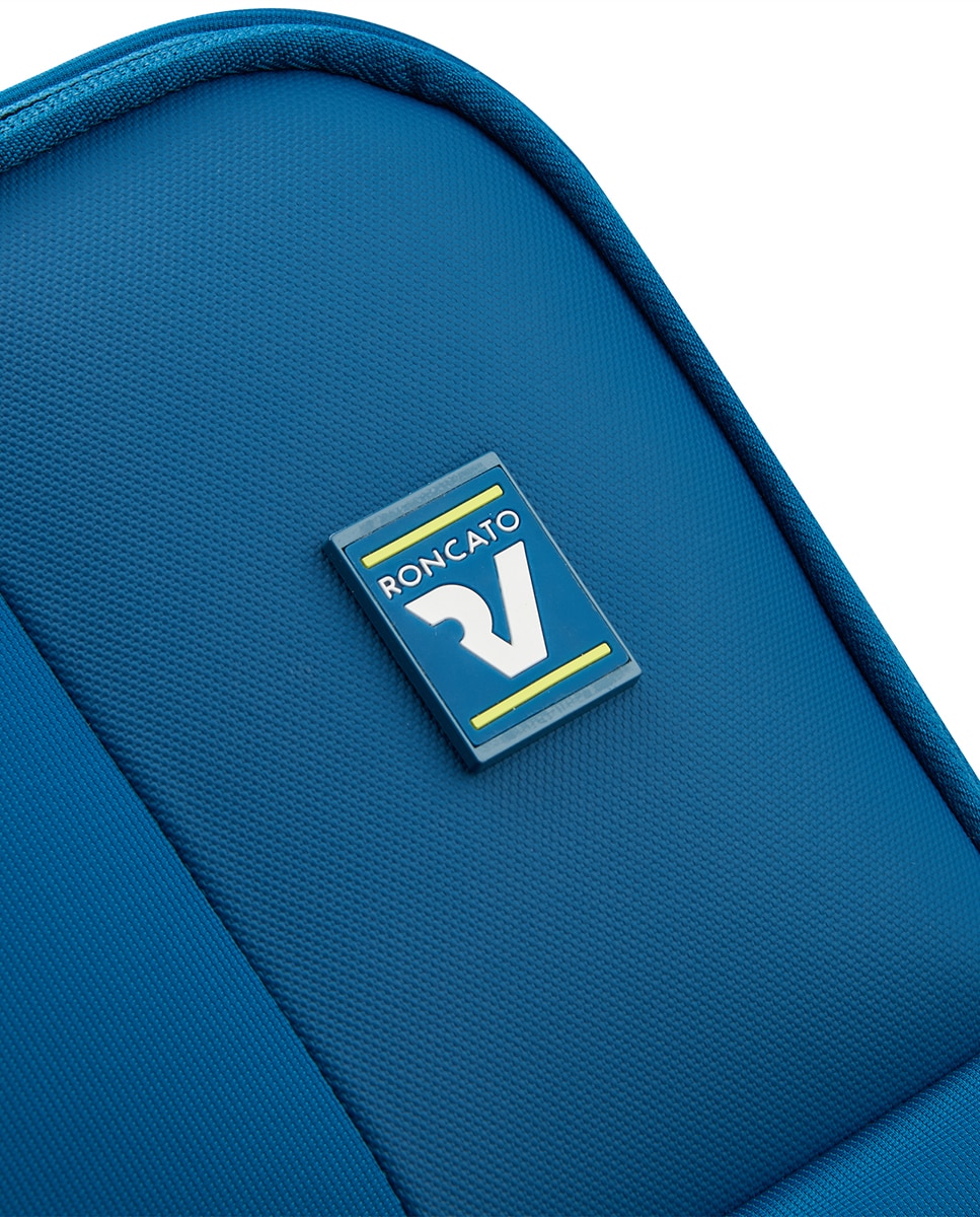 Trolley Médio em Nylon e Poliéster Azul-6