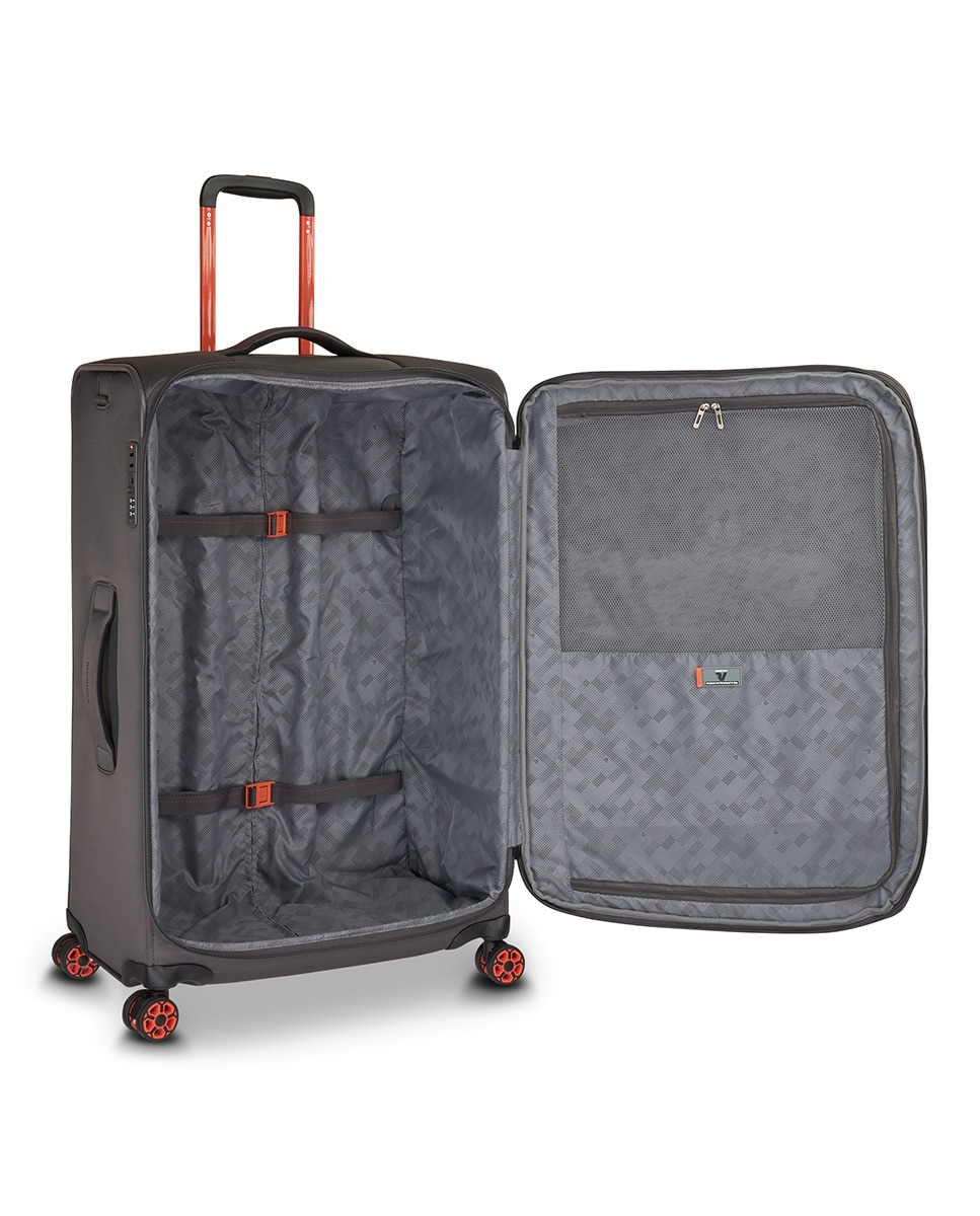 Trolley Grande em Nylon/Poliéster Grafite-3