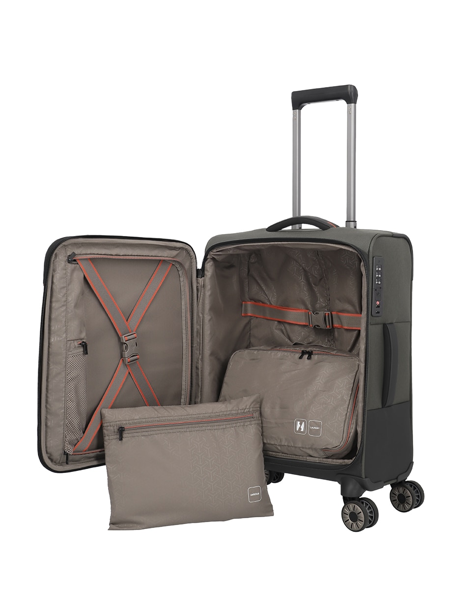 Trolley de Cabine Flexível 55 cm 37 L Verde-3