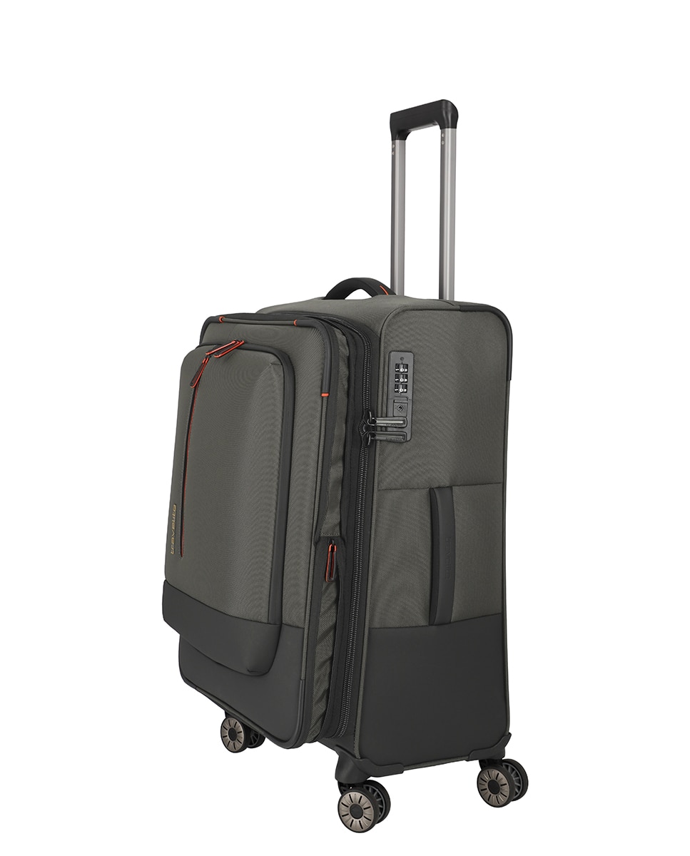 Trolley Médio Flexível 66 cm Expansível até 66 L Verde-7