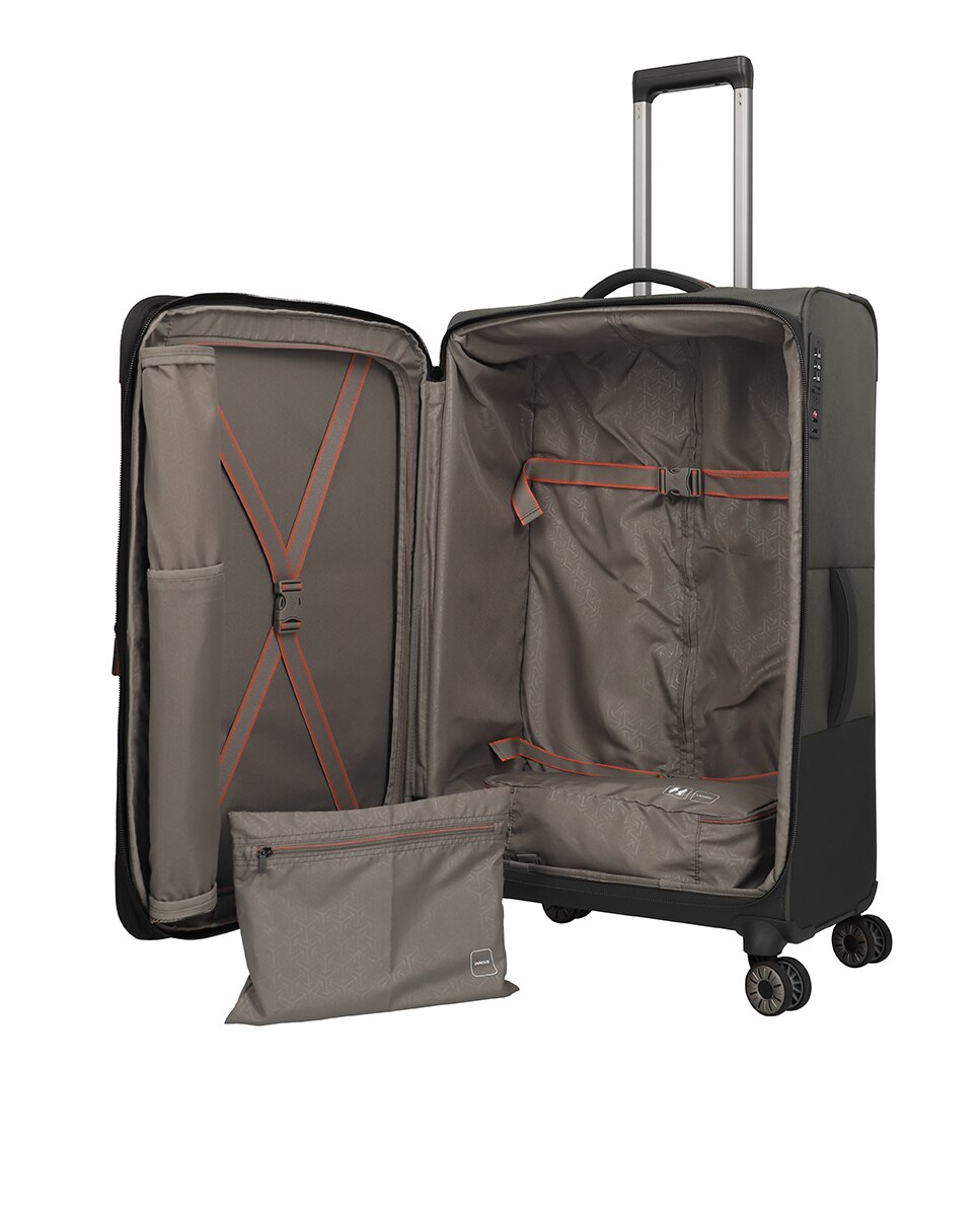 Trolley Grande Flexível 77 cm Expansível até 93 L Verde-3