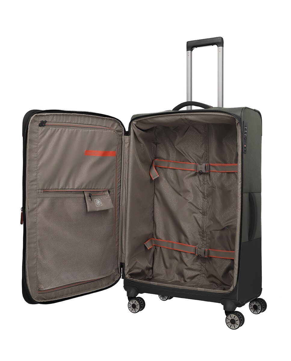 Trolley Grande Flexível 77 cm Expansível até 93 L Verde-4
