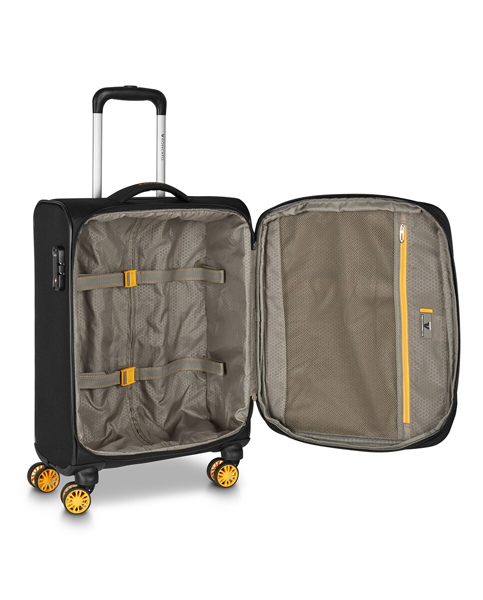 Trolley de Cabine Smile 2.0 DLX Flexível Expansível com Capacidade até 42 L Preto-3