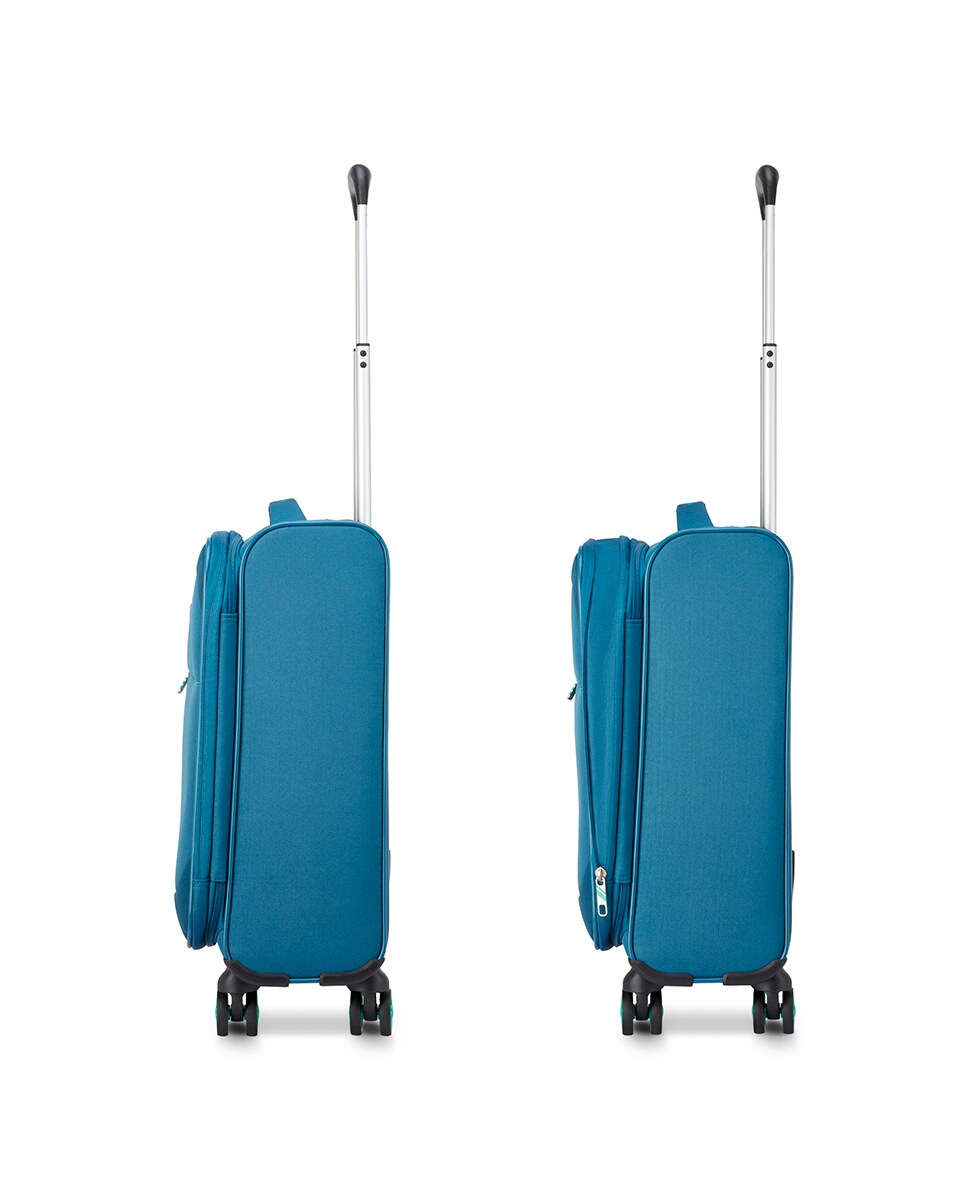 Trolley de Cabine Smile 2.0 DLX Flexível Expansível com Capacidade até 42 L Azul-índigo-5