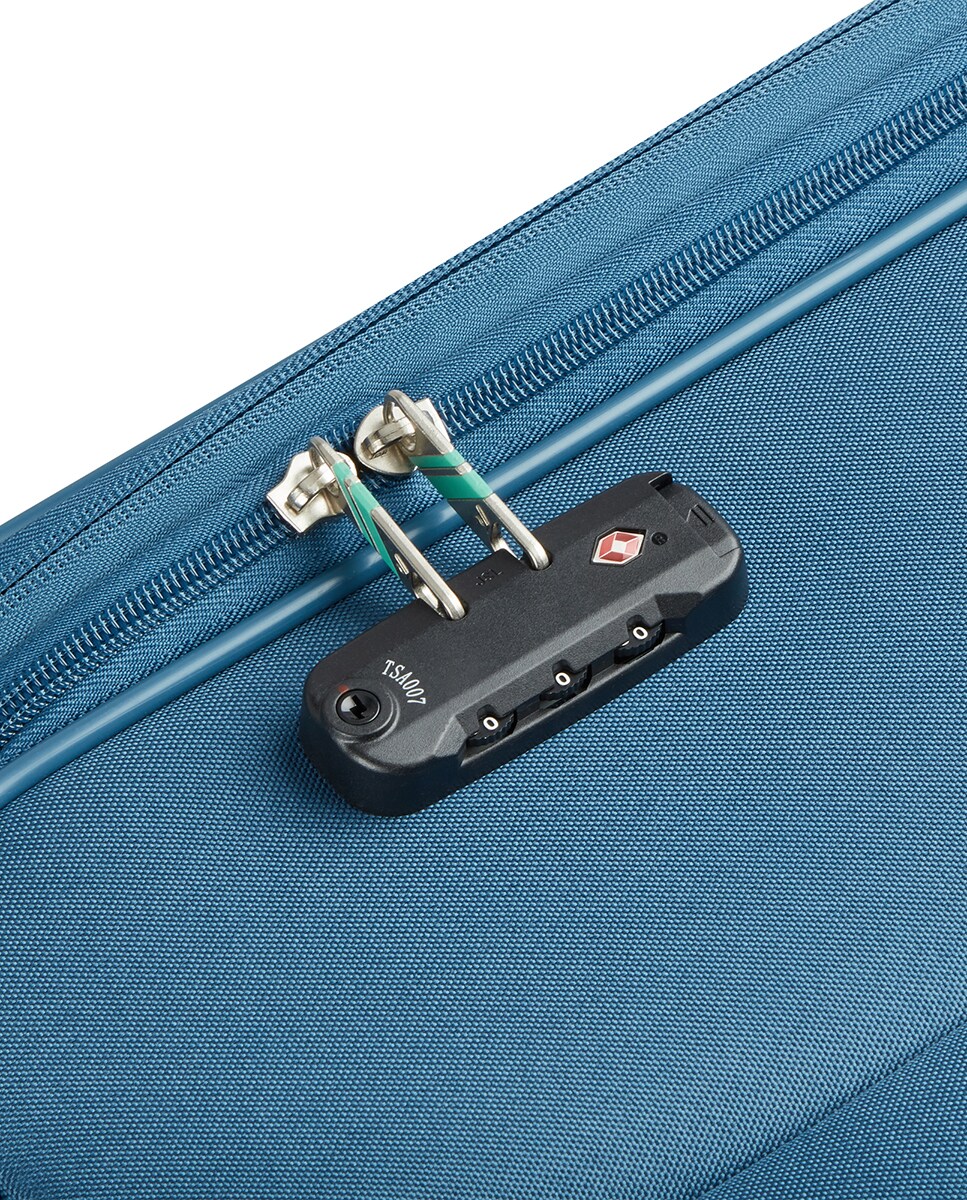 Trolley de Cabine Smile 2.0 DLX Flexível Expansível com Capacidade até 42 L Azul-índigo-7