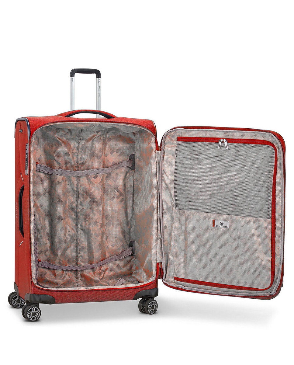 Conjunto de Trolleys (Grande, Médio e Cabine) Ironik 2.0 Flexíveis Expansíveis até 119 L Vermelho-3