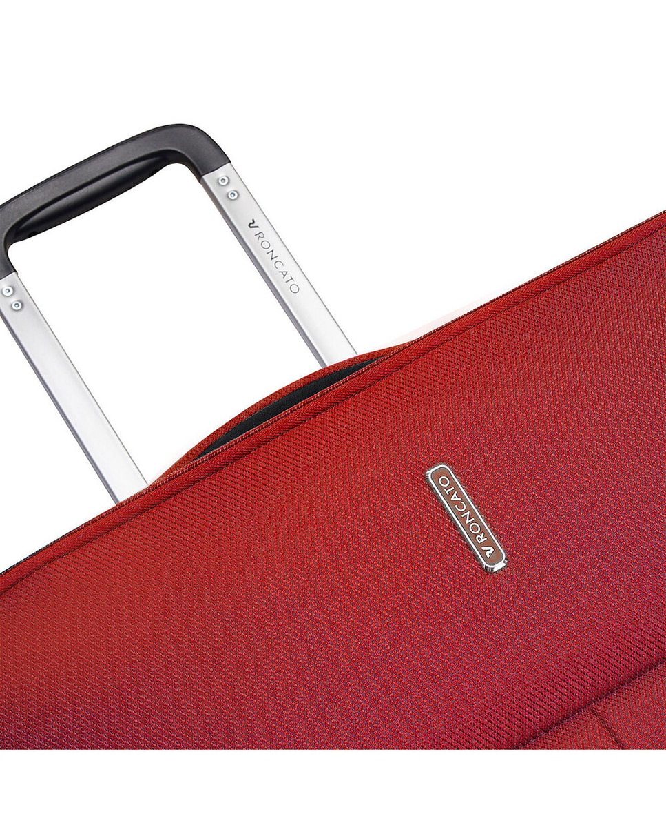 Conjunto de Trolleys (Grande, Médio e Cabine) Ironik 2.0 Flexíveis Expansíveis até 119 L Vermelho-4