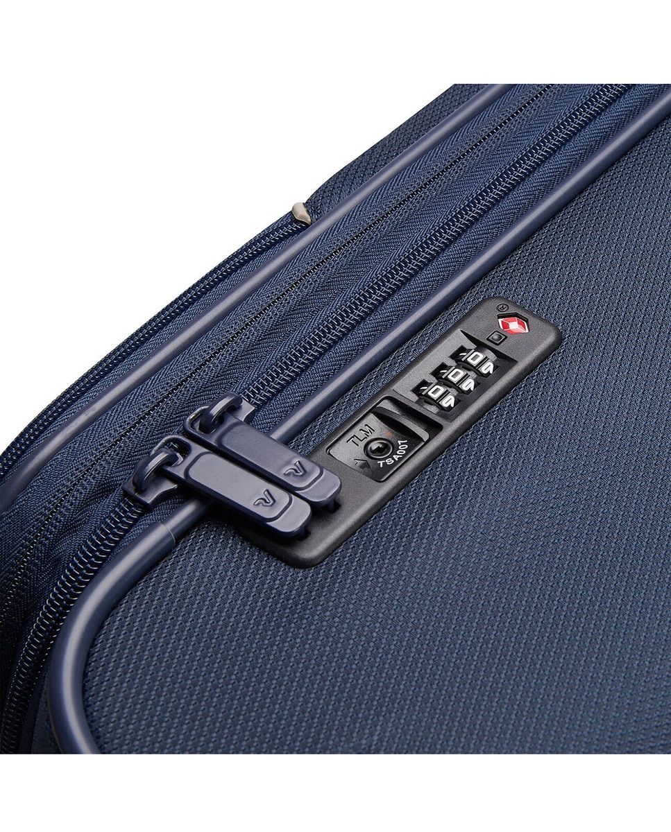 Conjunto de Trolleys (Grande, Médio e Cabine) Ironik 2.0 Flexíveis Expansíveis até 119 L Azul-3