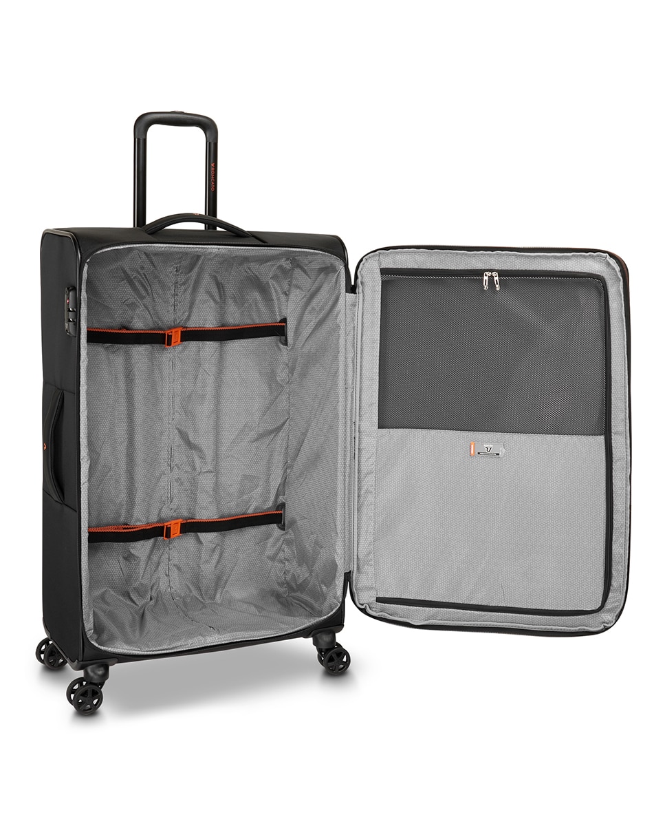 Trolley Grande Metropolitan Travel Flexível e Expansível com Capacidade até 119 L Preto-2