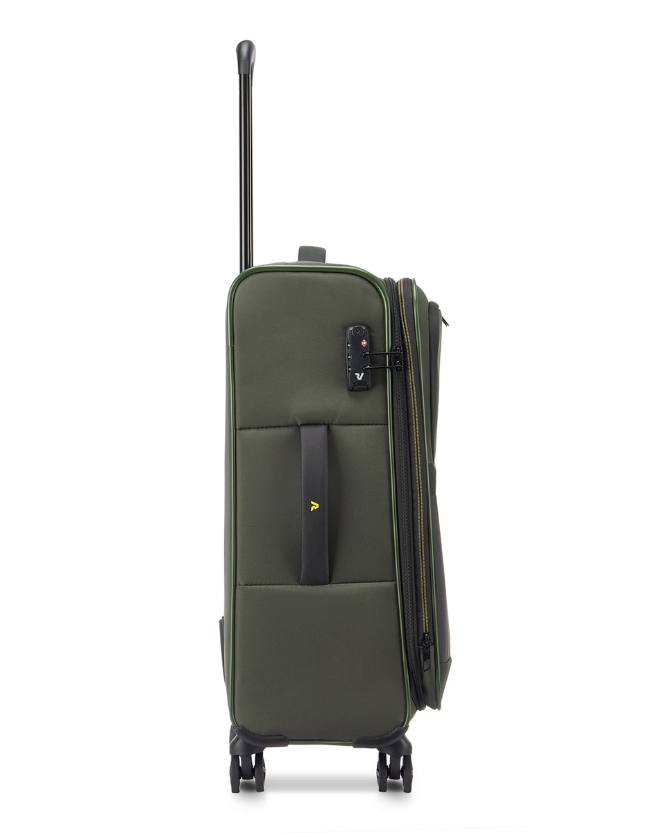 Trolley Médio Metropolitan Travel Flexível e Expansível com Capacidade até 78 L Verde-militar-4