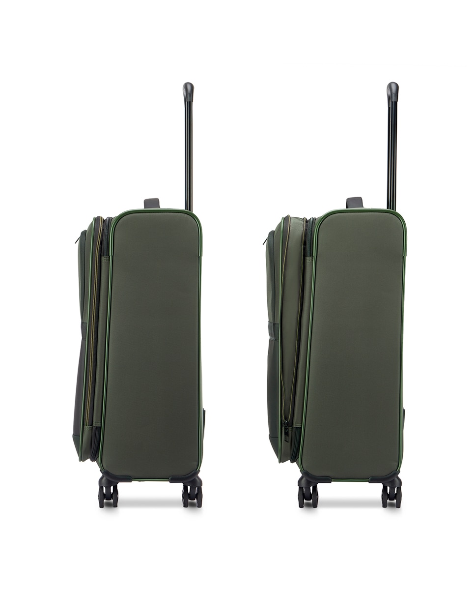 Trolley Médio Metropolitan Travel Flexível e Expansível com Capacidade até 78 L Verde-militar-5