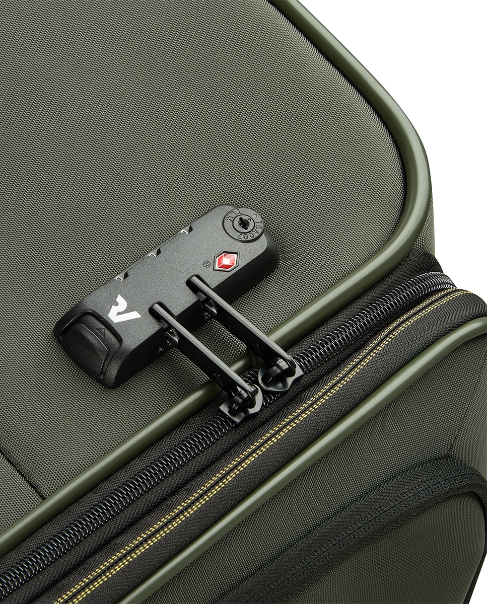 Trolley Médio Metropolitan Travel Flexível e Expansível com Capacidade até 78 L Verde-militar-6
