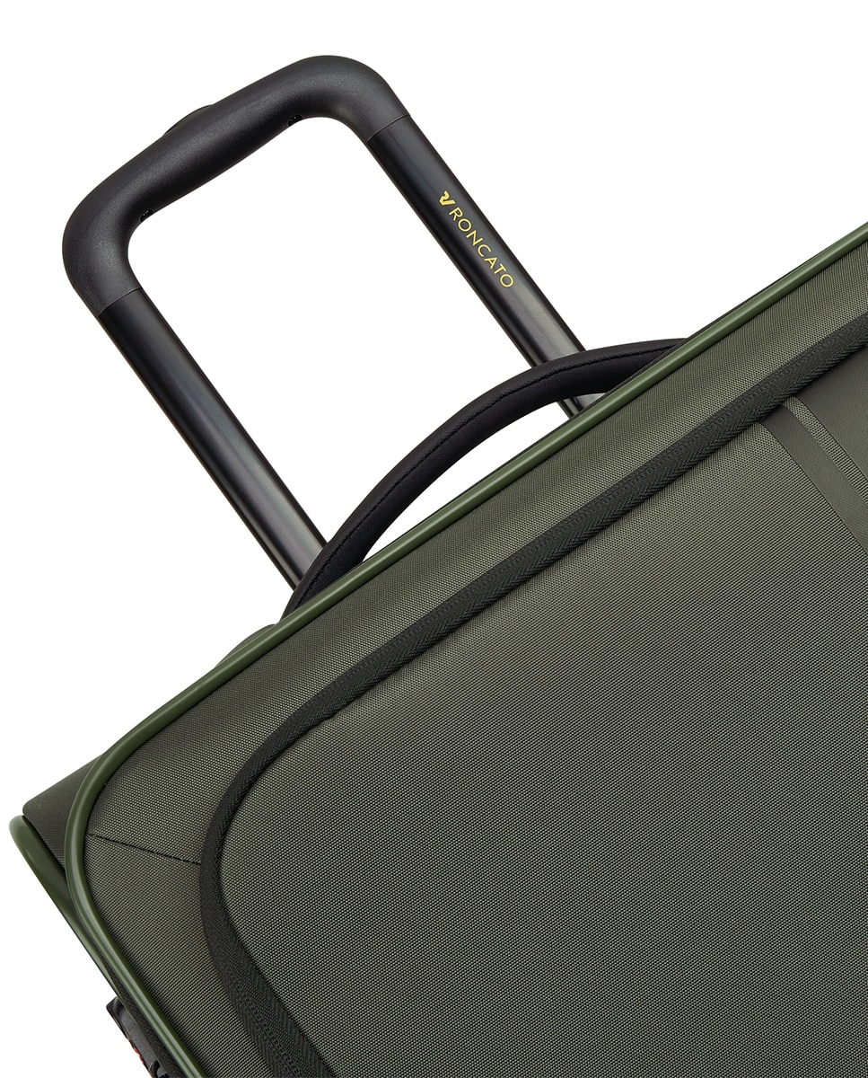 Trolley Médio Metropolitan Travel Flexível e Expansível com Capacidade até 78 L Verde-militar-8