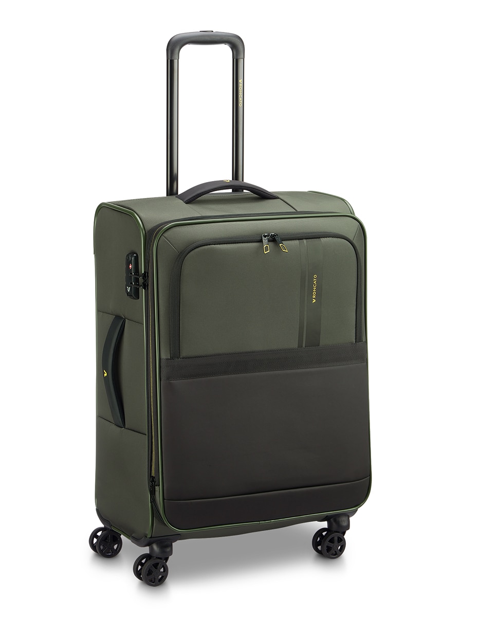 Trolley Médio Metropolitan Travel Flexível e Expansível com Capacidade até 78 L Verde-militar-9
