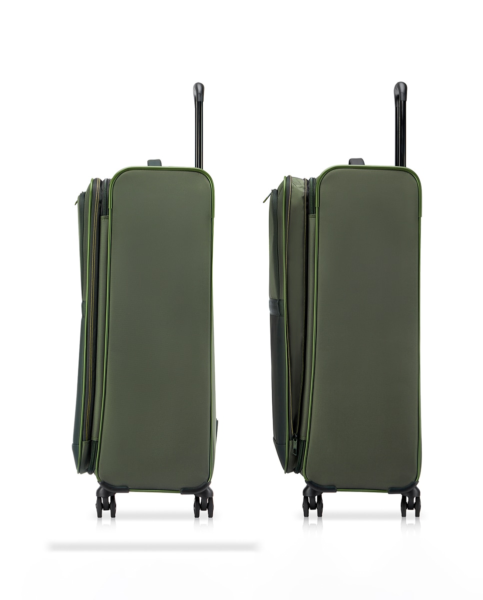 Trolley Grande Metropolitan Travel Flexível e Expansível com Capacidade até 119 L Verde-militar-5