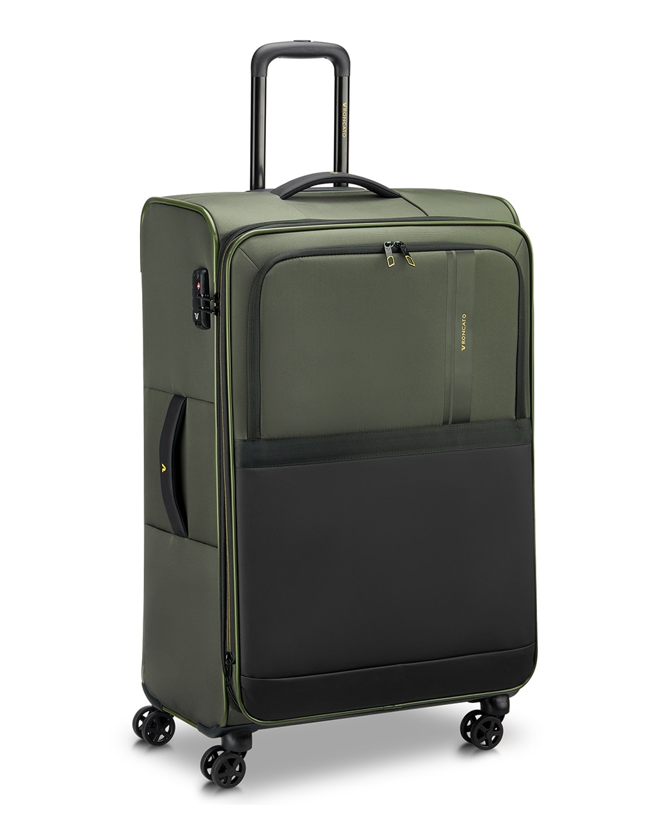 Trolley Grande Metropolitan Travel Flexível e Expansível com Capacidade até 119 L Verde-militar-10