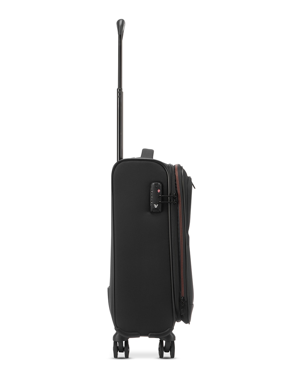 Maleta de cabina Metropolitan Travel blanda expandible con capacidad hasta 46 L - Roncato - 55x40x20/23 cm - Negro Negro-4