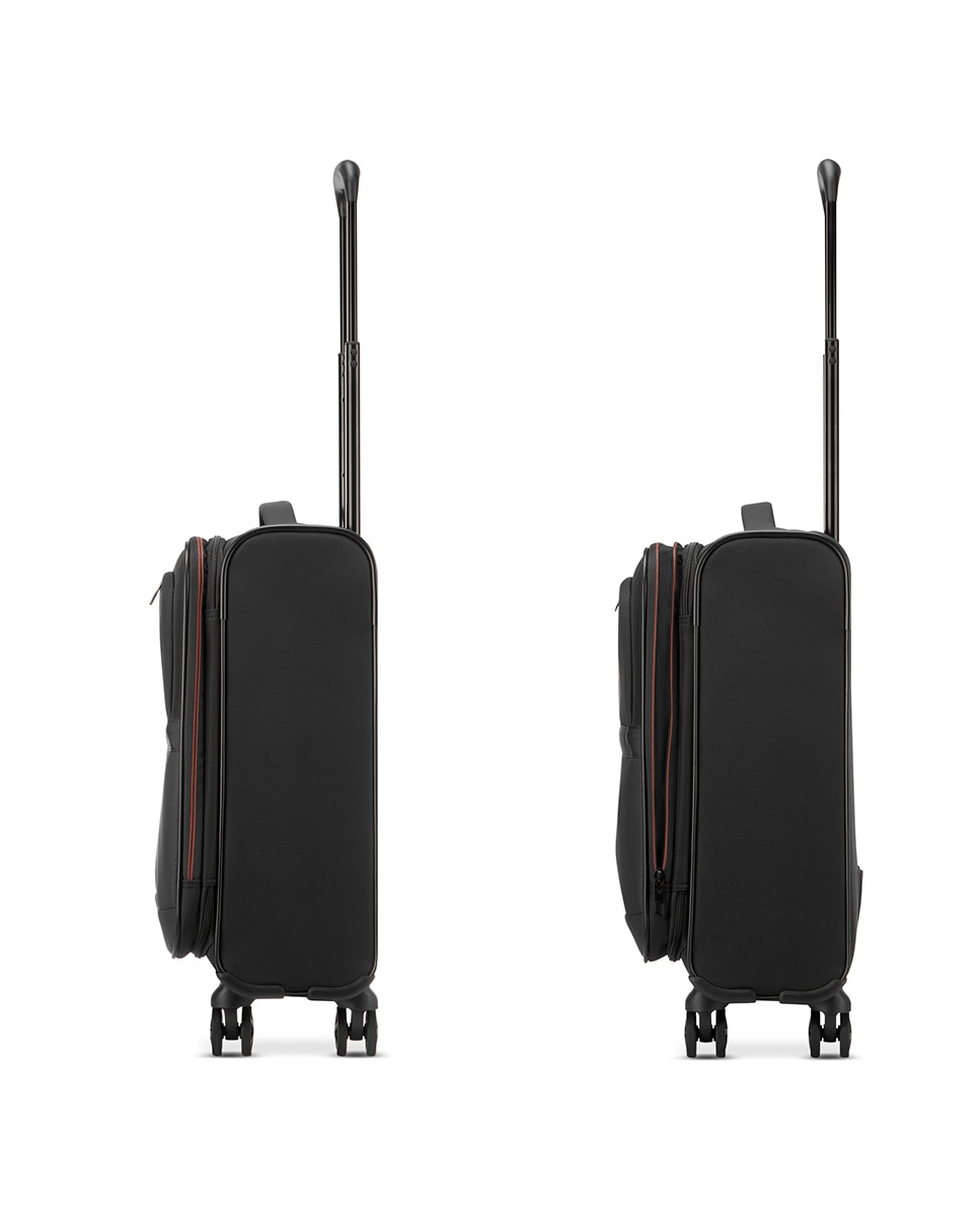 Maleta de cabina Metropolitan Travel blanda expandible con capacidad hasta 46 L - Roncato - 55x40x20/23 cm - Negro Negro-5