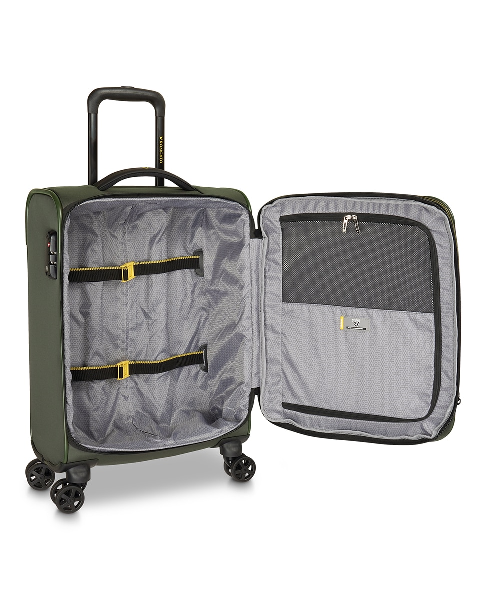 Trolley de Cabine Metropolitan Travel Flexível e Expansível com Capacidade até 46 L - 55x40x20/23 cm Verde-militar-2