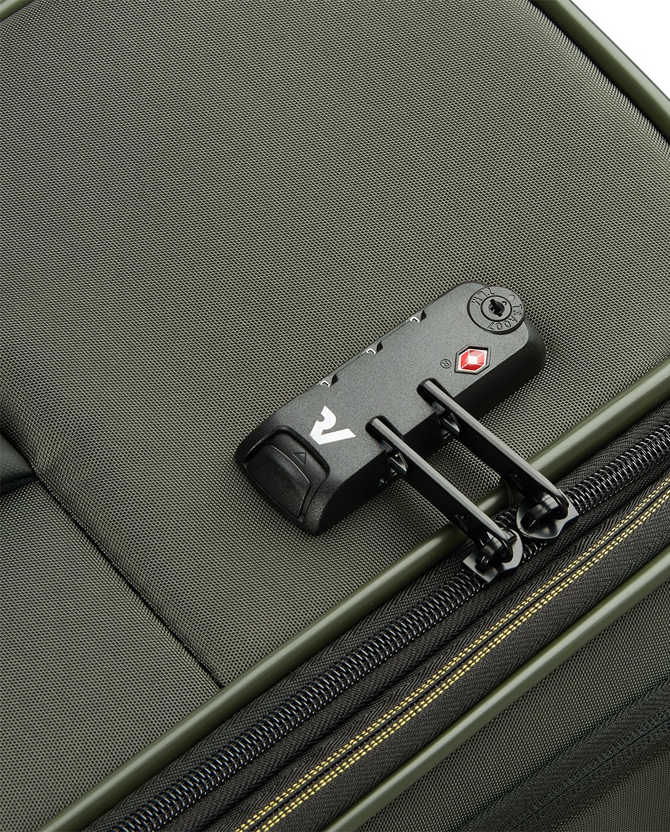 Trolley de Cabine Metropolitan Travel Flexível e Expansível com Capacidade até 46 L - 55x40x20/23 cm Verde-militar-6