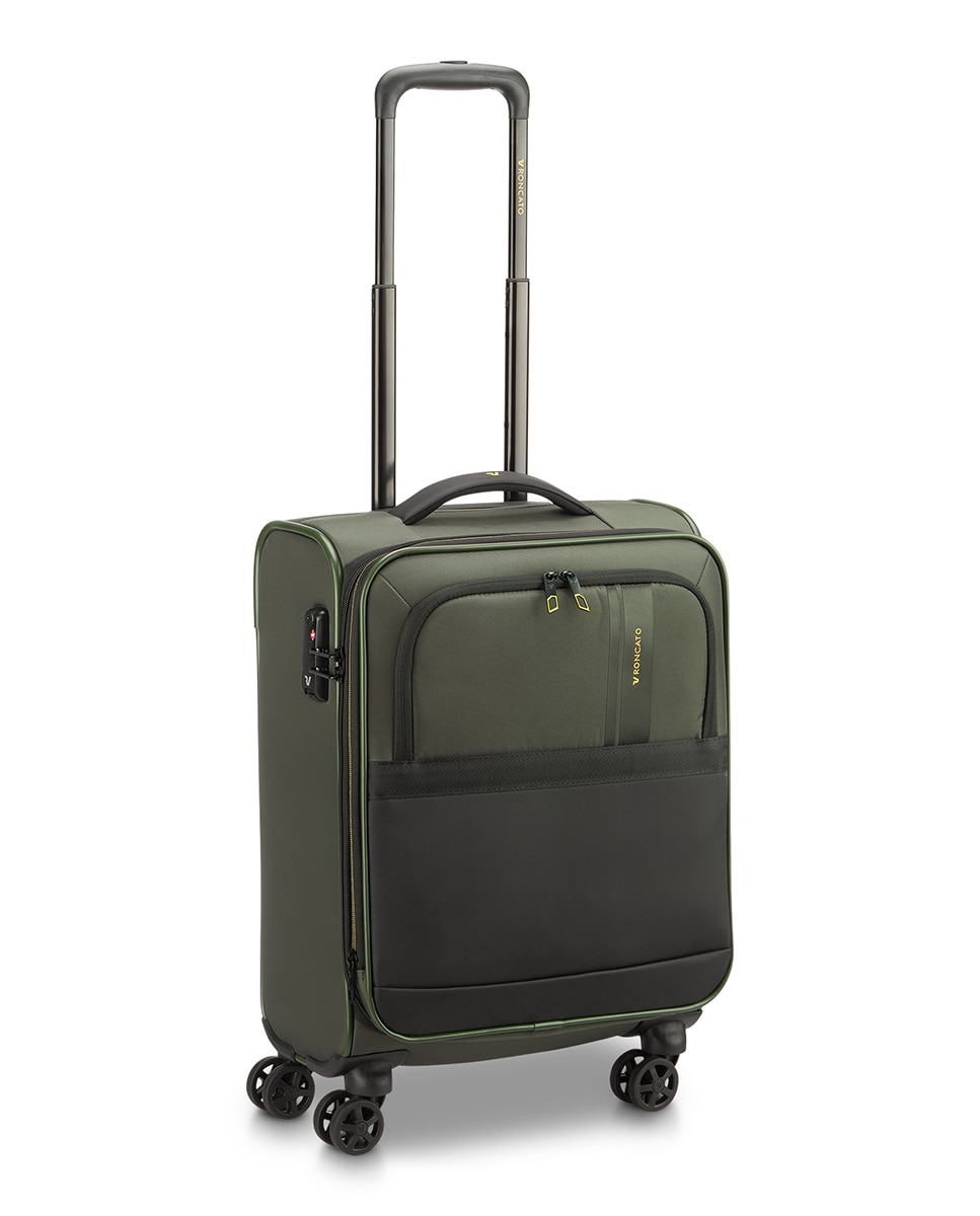 Trolley de Cabine Metropolitan Travel Flexível e Expansível com Capacidade até 46 L - 55x40x20/23 cm Verde-militar-9