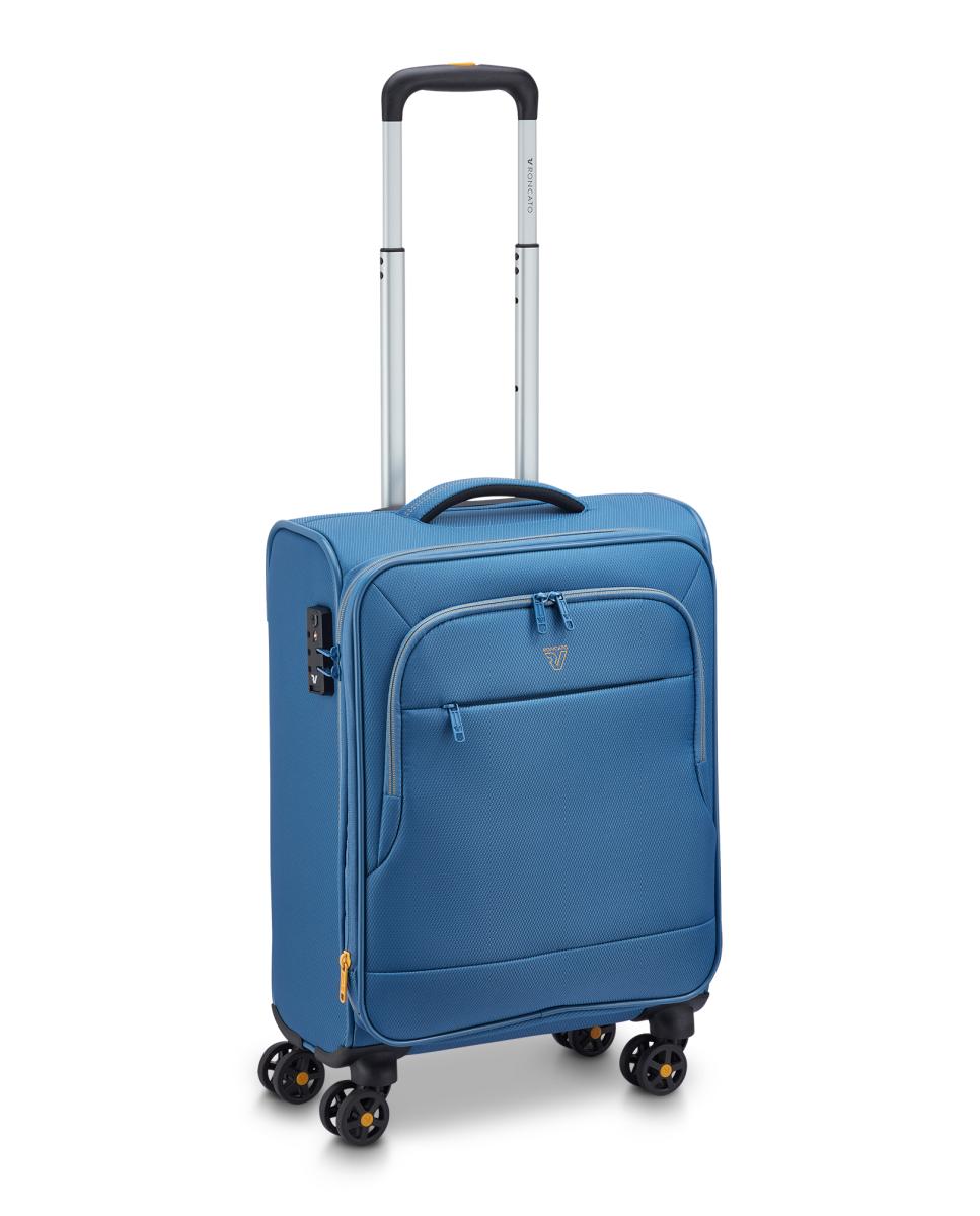 Mala De Cabine Expansível FLYOVER Flexível Com Capacidade 40/47 L - 55x40x20/23cm Azul-2