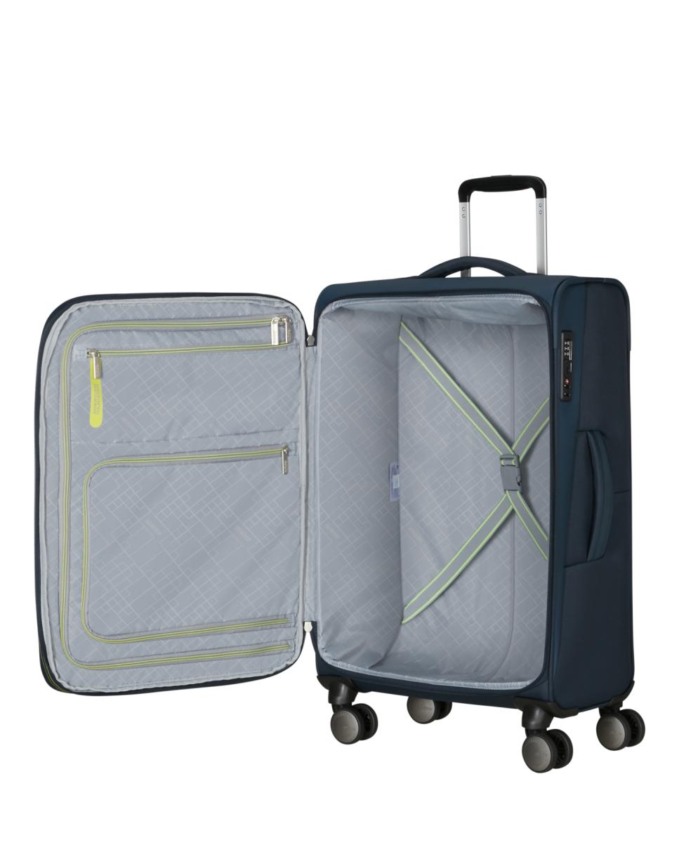 Maleta mediana expandible Wanderlite blanda con capacidad hasta 81 L - American Tourister - Azul Azul-6