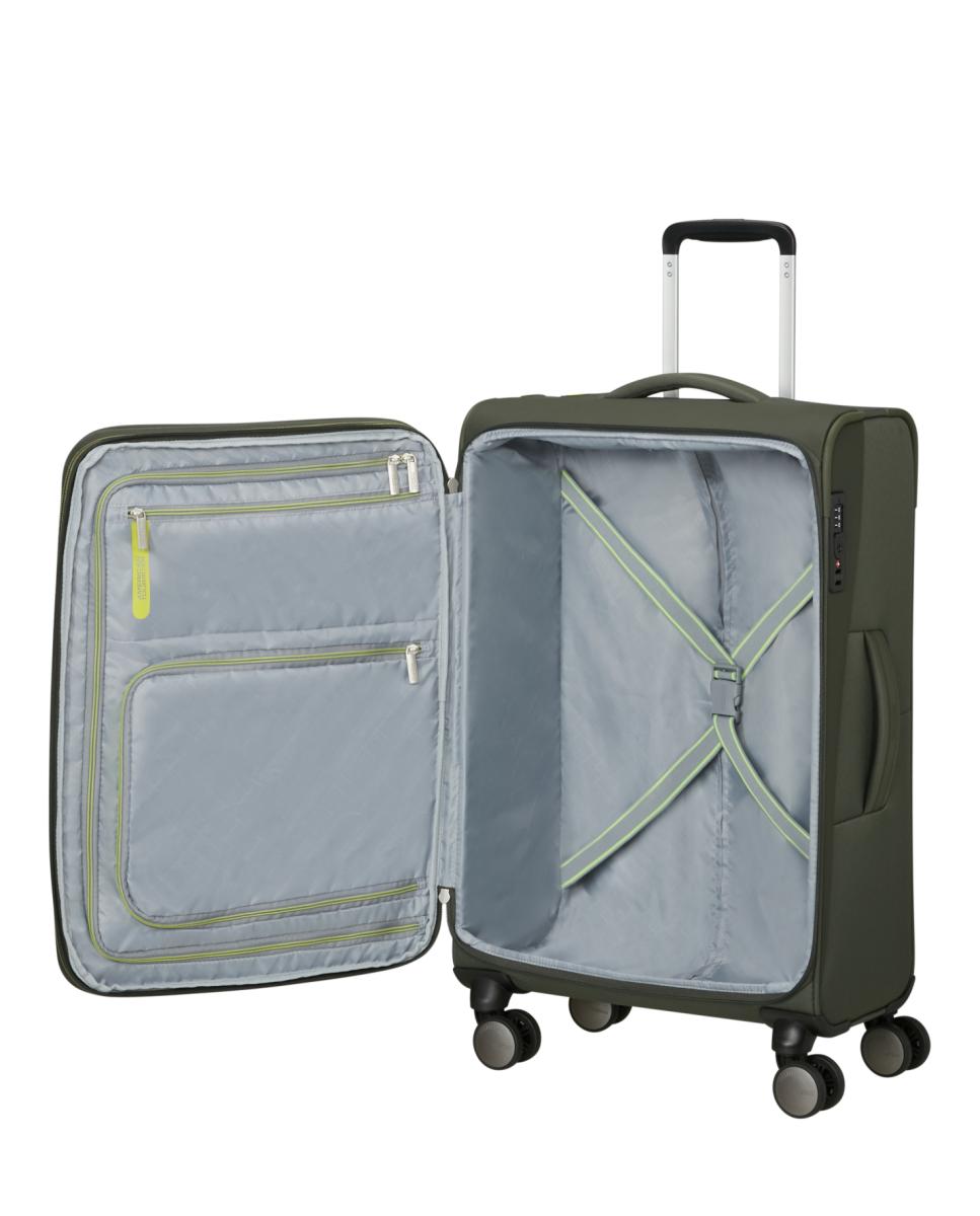 Maleta mediana expandible Wanderlite blanda con capacidad hasta 81 L - American Tourister - Verde Verde-6