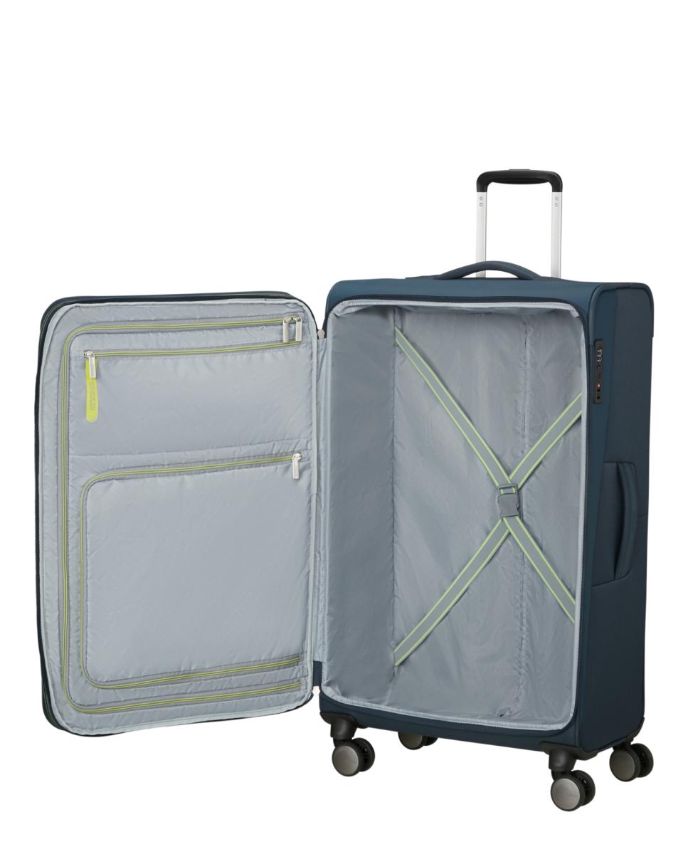 Maleta grande expandible Wanderlite blanda con capacidad hasta 123 L - American Tourister - Azul Azul-4