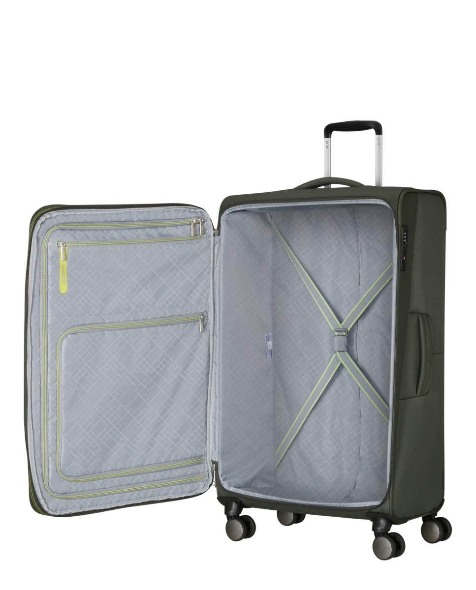 Maleta grande expandible Wanderlite blanda con capacidad hasta 123 L - American Tourister - Verde Verde-6