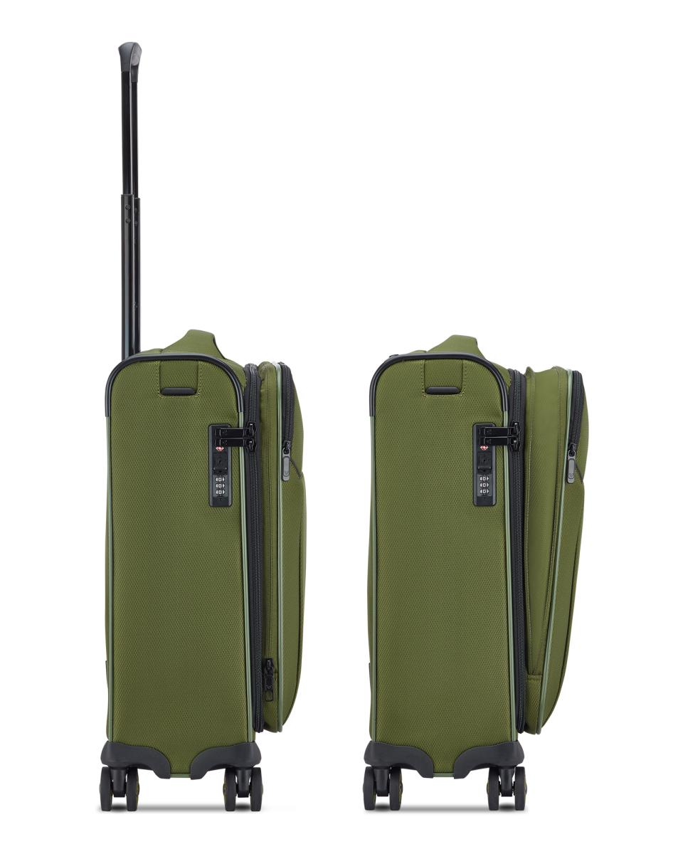 Mala de Cabine Expansível Ironik 2.0 Flexível com Capacidade 40/46 L - Dimensões 55x40x20/23 cm Verde-militar-2