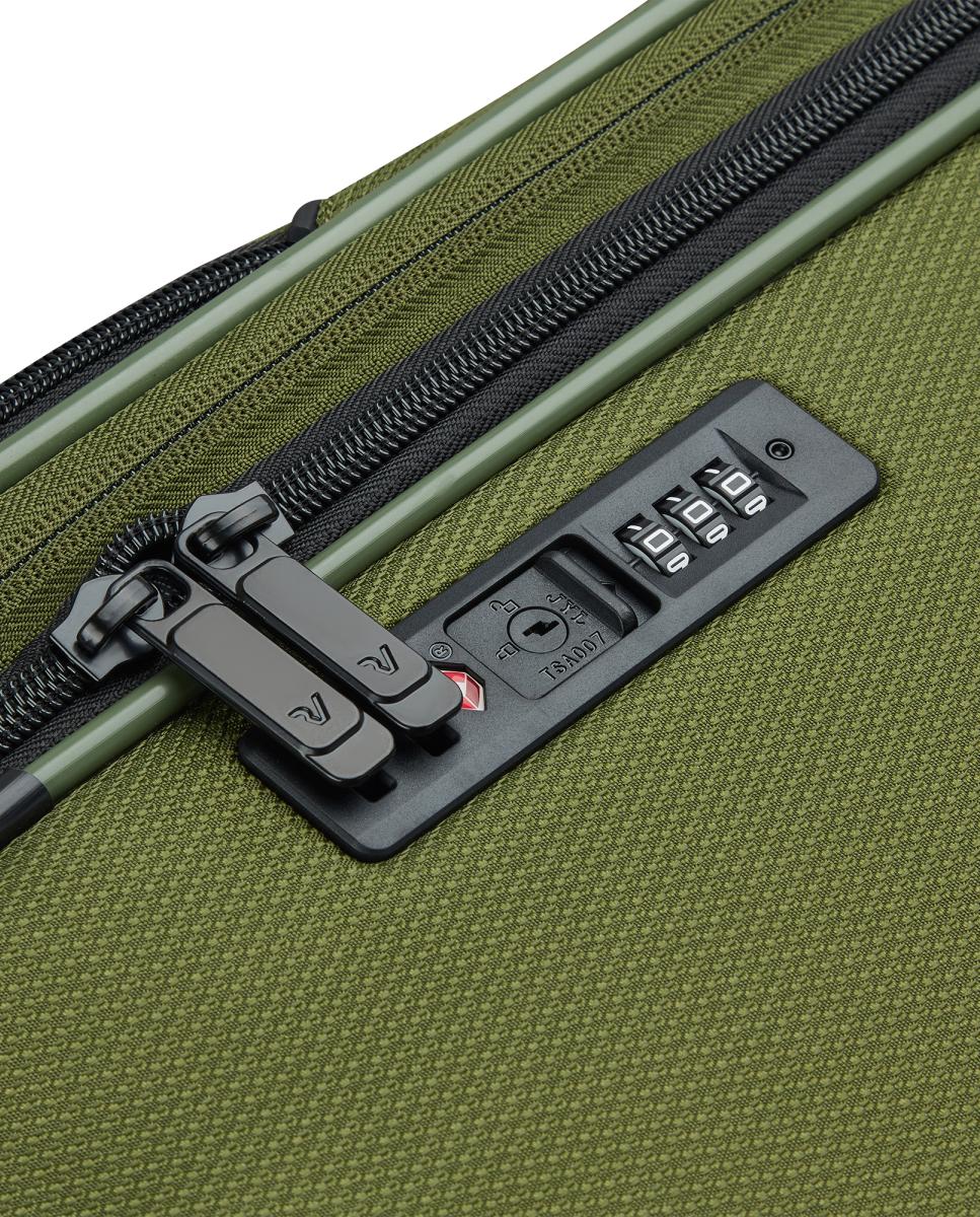 Mala de Cabine Expansível Ironik 2.0 Flexível com Capacidade 40/46 L - Dimensões 55x40x20/23 cm Verde-militar-7
