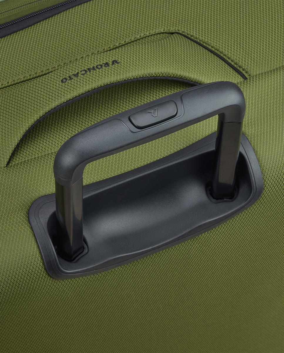 Mala de Cabine Expansível Ironik 2.0 Flexível com Capacidade 40/46 L - Dimensões 55x40x20/23 cm Verde-militar-8