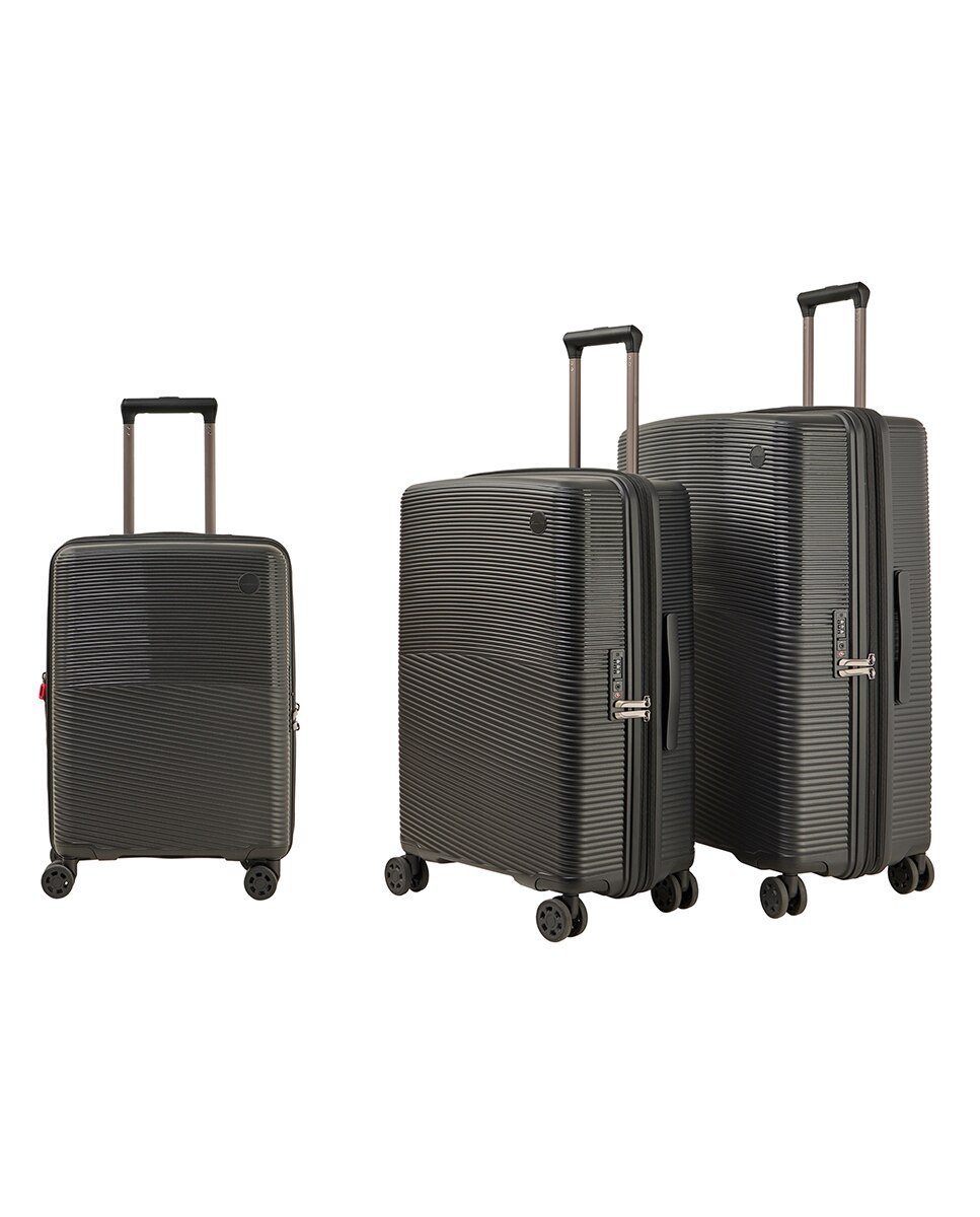 Maleta polipropileno expandible 77 cms 4,3 kg - Emidio Tucci - Negro Negro-3