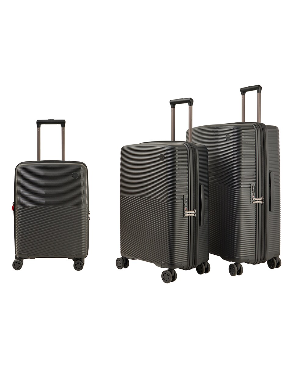 Mala de Polipropileno Expansível 77 cm/4,3 kg Preto-3