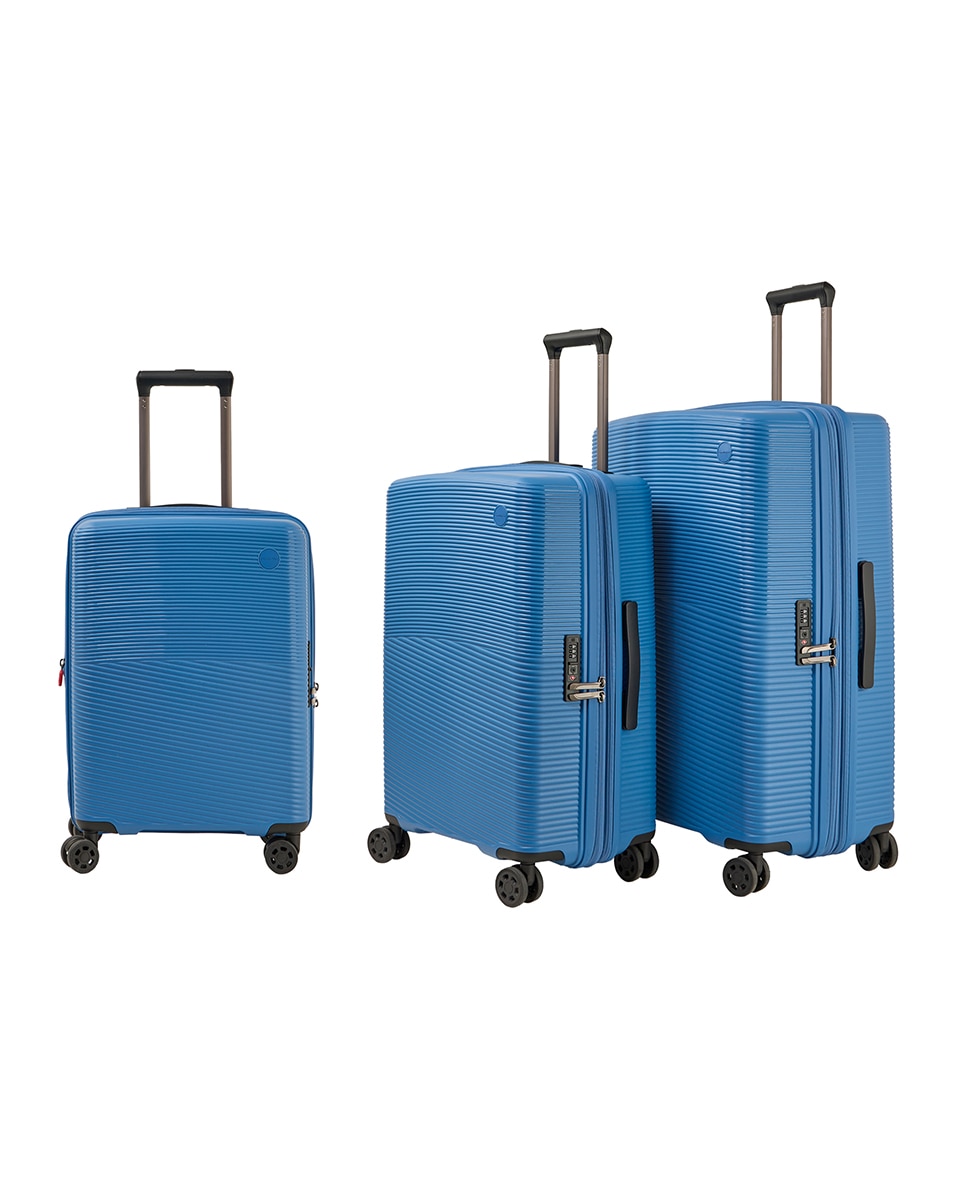 Mala de Polipropileno Expansível - 67,5 cm/3,5 kg Azul-3